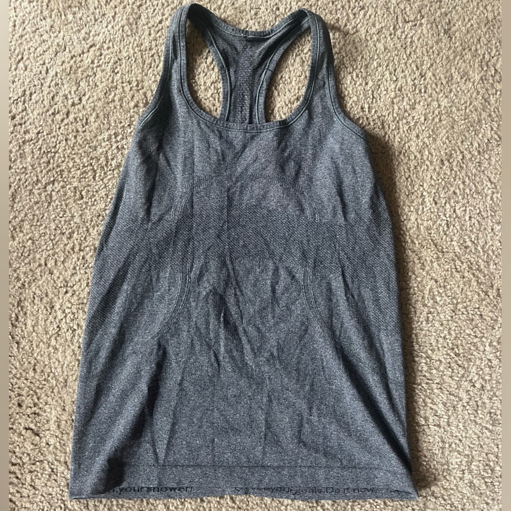 Lululemon Athletica Gray Sleeveless Racerback Tank Top